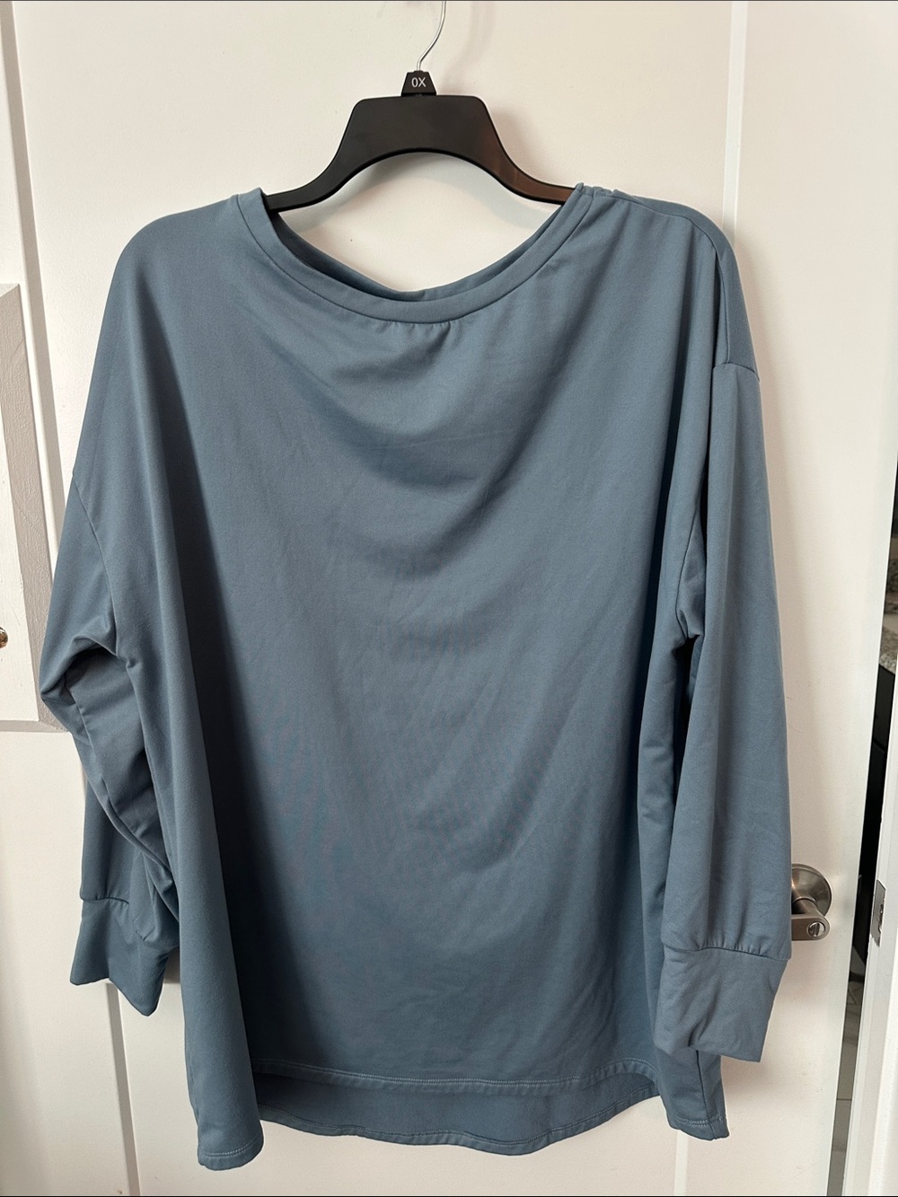 LuLaRoe Dusty Blue Relaxed Long Sleeve Top